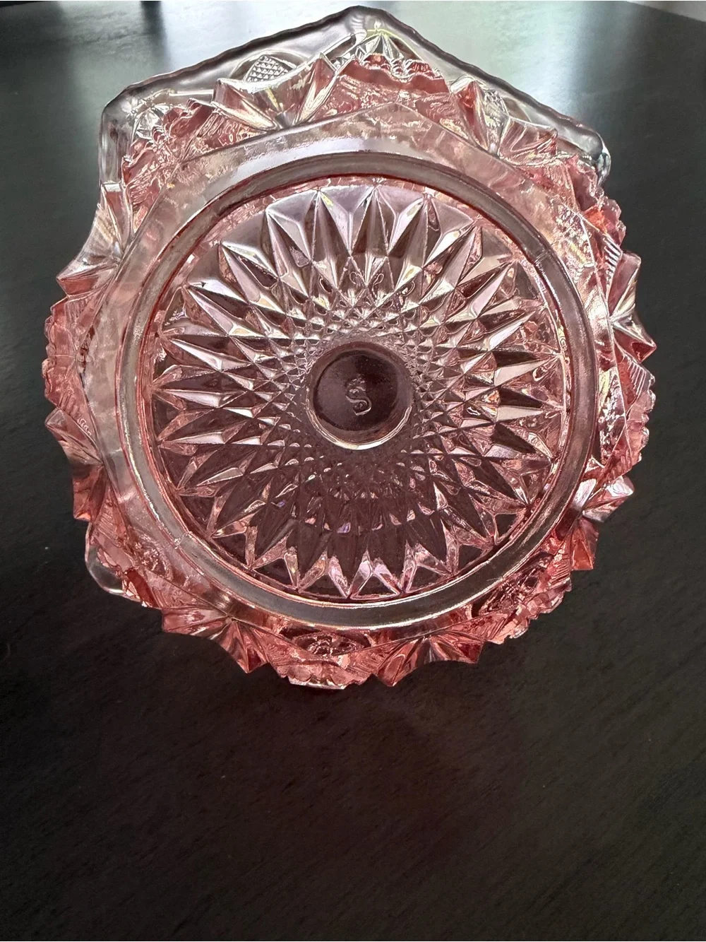 Vintage L.E. Smith Carnival Glass Basket